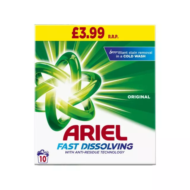 Ariel Washing Powder Fast Dissolving, 600G - Removes Stains In One Wash!