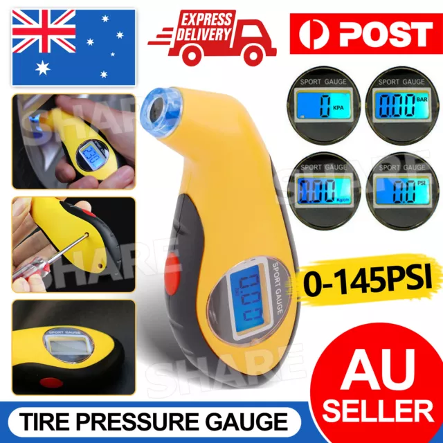 Digital Tire Pressure Guage Air PSI Meter Tester Tyre Gauge Car Bike Truck Auto