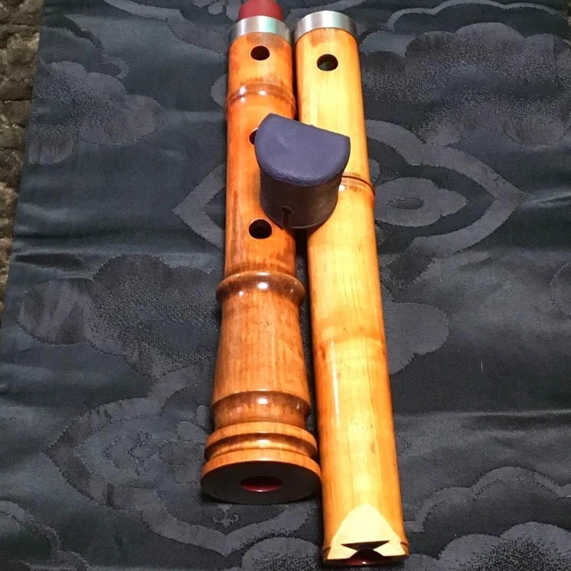 SHAKUHACHI KINKO SCHOOL Japanese Traditional wooden Flute tuned D 54cm