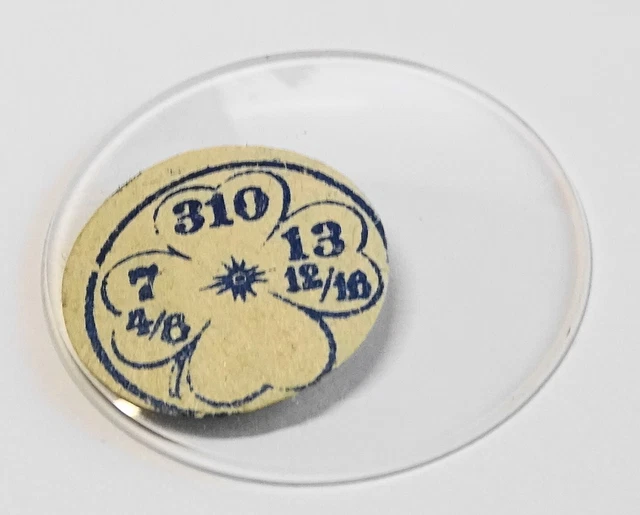 Verre De Montre De Poche (gousset) - Diamètre 46.5 Mm, Neuf Sans étiquette 🔍
