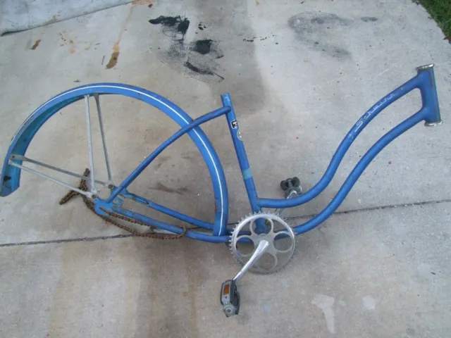 1965 24" Wheel Girls Schwinn Hollywood Vintage Bicycle Frame Crank Pedals Fender