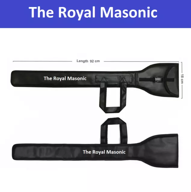 Masonic Knight Templar (Kt) Sword Black Case | Unique Quality | Regalia New