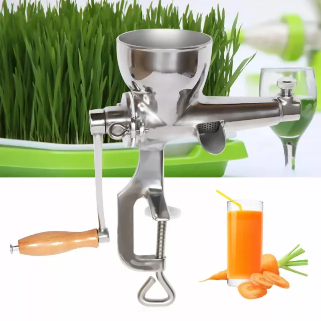 Exprimidor de hierba de trigo verduras prensa de hierba prensa de mano prensa de frutas prensa de jugo manual