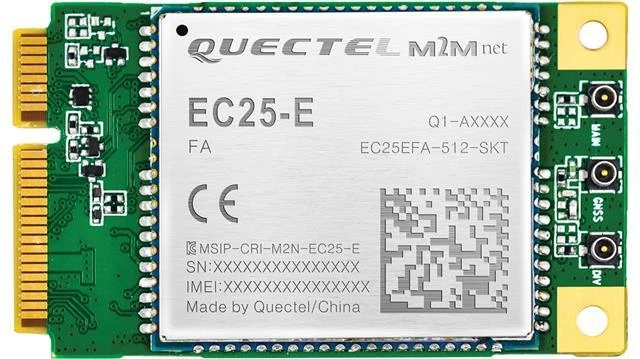 QUECTEL EC25-E MINI PCIe IoT/M2M optimized LTE Cat 4 Module 150Mbps (UK ...