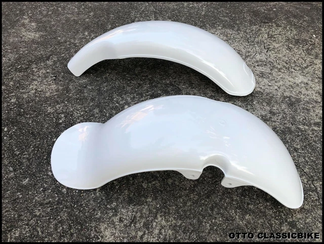 YAMAHA CHAPPY 50 80 LB50 LB80 Front Rear Fender Mudguard White 