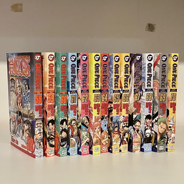 One Piece Manga Volume 58 - 70 Eiichiro Oda 1st PRINT first Edition Rare Bundle