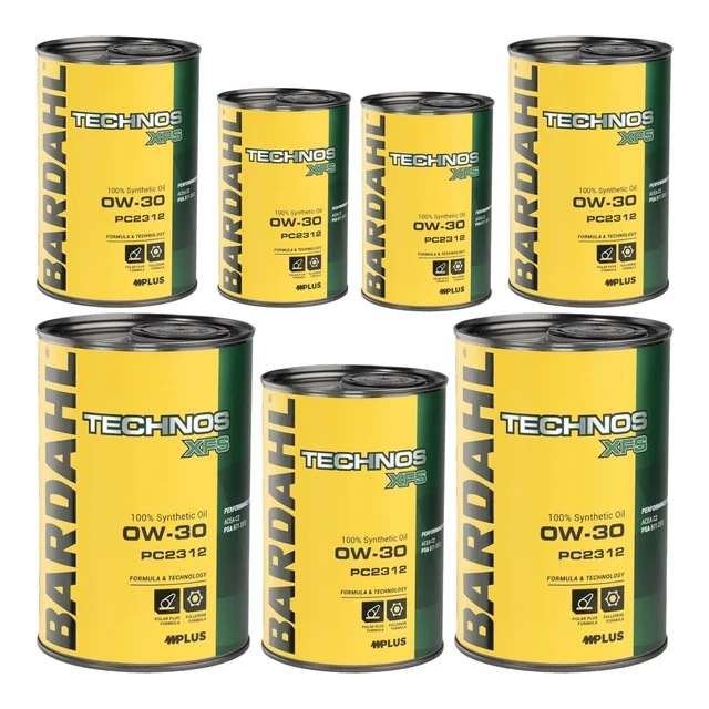 Lot De 7 Litres D'huile Moteur Bardahl Technos XFS AV504 5W30 – Neuf, Emballage D'origine
