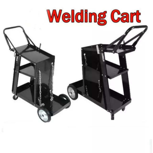 Practical Welder Welding MIG TIG ARC Cart Plasma Cutter Storage for Tanks Handle