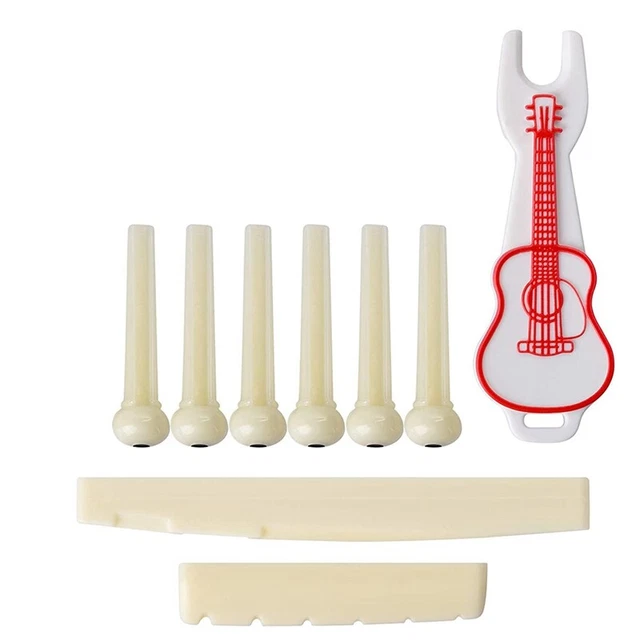 2X(9 PCS Acoustic Guitar Bridge Pins, the Guitar Parts and Accessories Perfectly