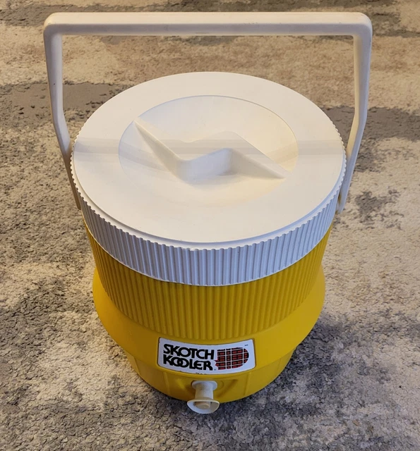 VINTAGE HAMILTON SKOTCH Kooler RETRO Yellow 1 Gallon Cooler/Thermos Jug
