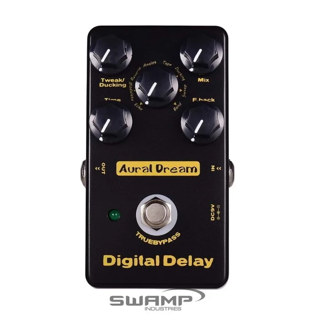 Aural Dream Digital Delay Guitar Effect Pedal True Bypass 8 Delay Types