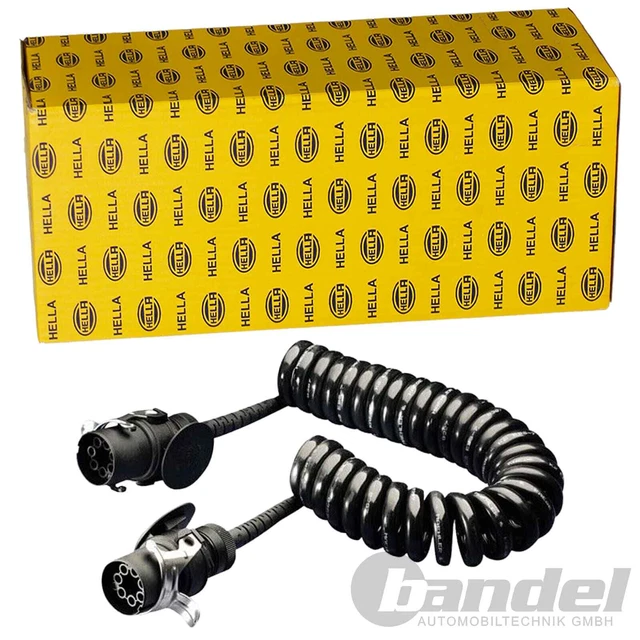Câble Enrouleur 24V 15 Broches 3,8 M - Pour Remorques Camion, Semi-remorques, Véhicules Utilitaires - Connecteur Robuste