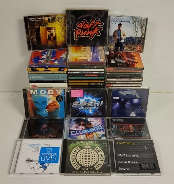 62 x Dance CD Joblot- Daft Punk MOS Clubland Moby Floorfillers Streets Sash 8