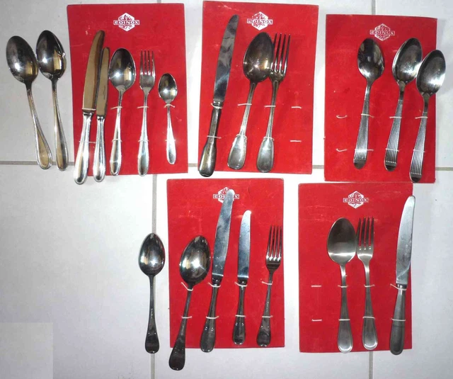 Lot 7 Couverts Bonappétit Acier Inox Aimanté Bleu – Neuf Sous Emballage