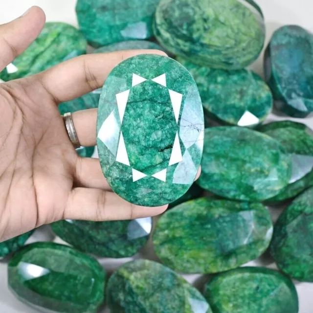 Certified GIE 10000 Ct 2kg Lots Brazilian Green Emerald Natural Huge Gemstone