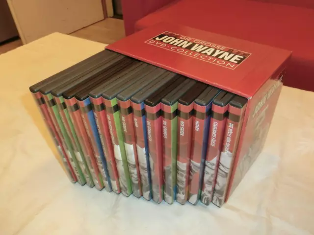 Die Grosse John Wayne DVD-Collection in Pappschuber / 15 DVDs / sehr gepflegt