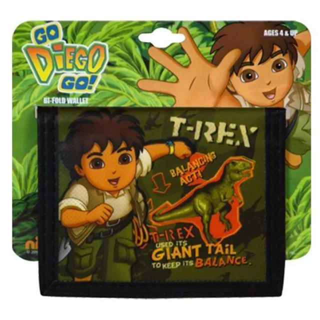 Wallet Bifold Non-Woven Nickelodeon Diego & T-Rex Kid Party Favor New