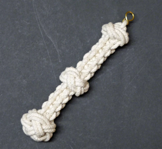 GLOCKENBÄNDSEL / SCHLÜSSELANHÄNGER mit S-Haken 22 cm lang (Nr.7Bw/Haken)