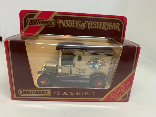 MATCHBOX MODELS OF Yesteryear Y-12 Ford Model T 'Silverstone' - NEW $25 ...