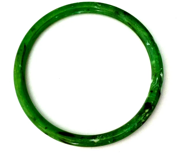Bracelet Vintage En Lucite Vert Et Bleu Moulé - Superbe état - Origine France