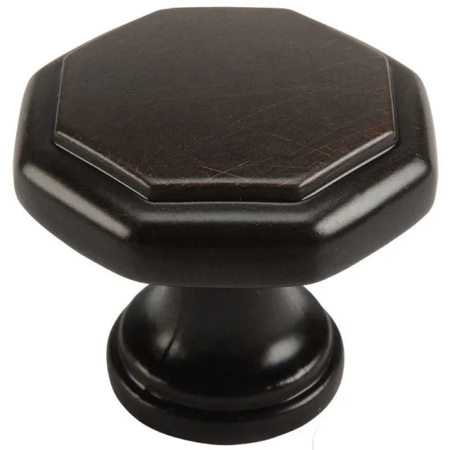 Cosmas Cabinet Hardware Oil Rubbed Bronze Octagon Knobs #5181ORB