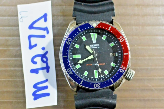 Orologio Vintage SEIKO DIVER 7002-700A 150M 42mm Automatico Uomo Corri Così Come È