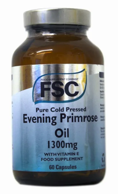 Huile d'onagre de soirée pure pressée à froid FSC 1300 mg 60 capsules