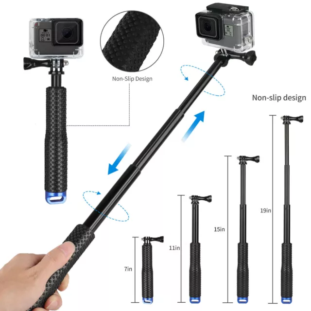 Rallonge étanche Selfie Stick Monopod pour Go Pro GoPro HERO 6 5 4 3 3+