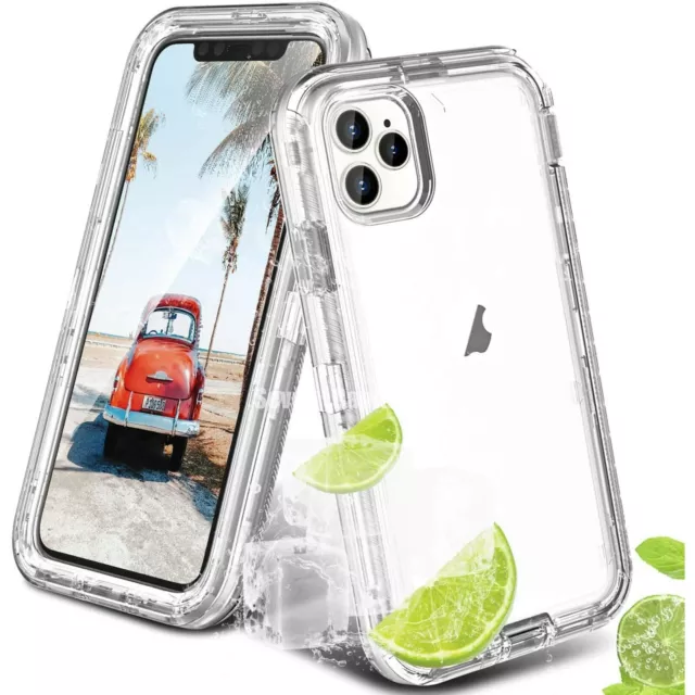 For iPhone 15 14 13 12 11 Pro Max X XR 6 7 8 Plus SE Shockproof Clear Cover Case