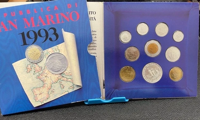 Repubblica di San Marino divisionale 1993 con argento