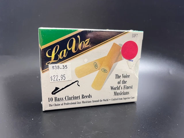 Vintage La Voz Bass Clarinet Reeds Soft