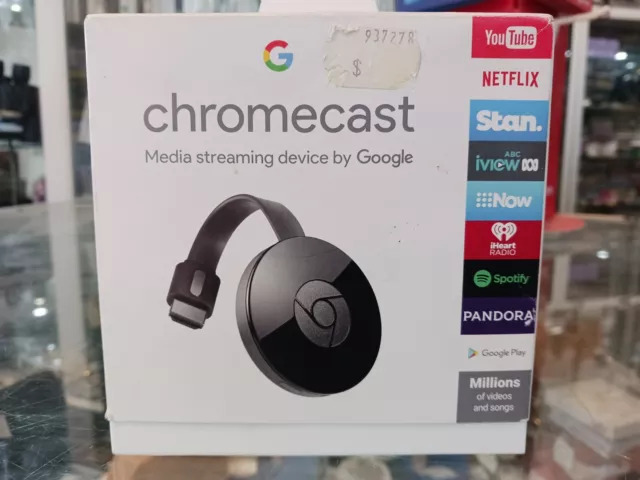 GOOGLE CHROMECAST MODEL: NC2-6A5 1080p HD STREAMING 2ND GEN IN BOX