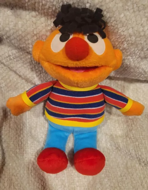 Fisher Price ERNIE ERNEST Sesame Street Plush 10" Stuffed Animal Toy Mattel 2002