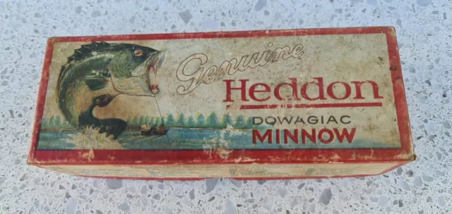 GENUINE HEDDON FLAP Tail Dowagiac Minnow In Box Vintage Fishing