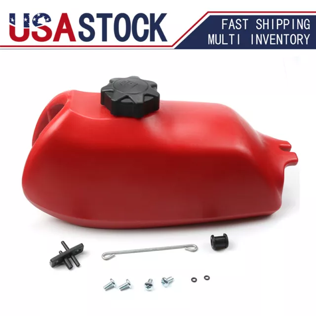 For Honda ATC70 ATC 70 1972-1985 Plastic Fuel Tank & Gas Cap Red