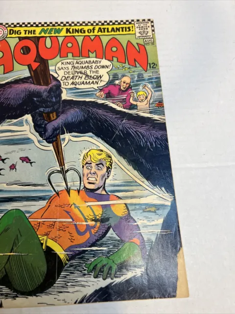 Aquaman #28 -  Hail Aquababy, New King of Atlantis! DC 1966 3