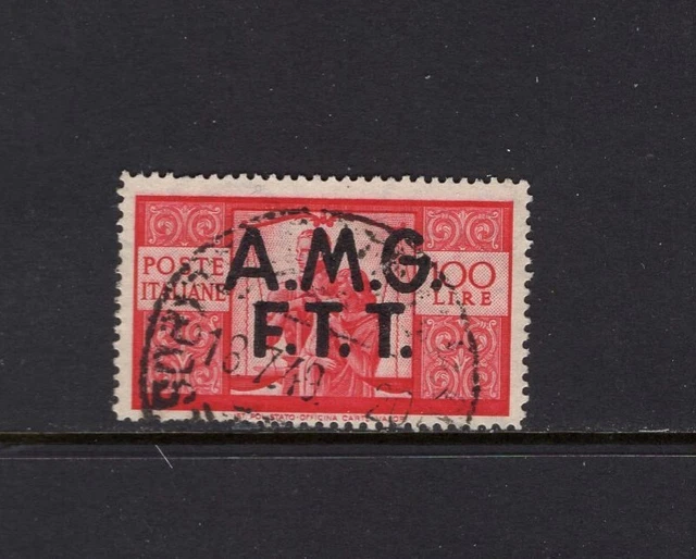 Italy Trieste 1947 100 I OVERPRINT VFU SC 14a