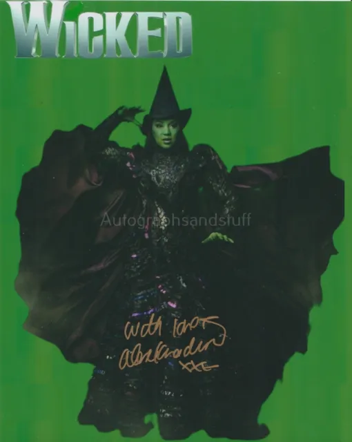 Alexia Khadime HAND SIGNED 8x10 Photo Autograph, Wicked The Musical Elphaba