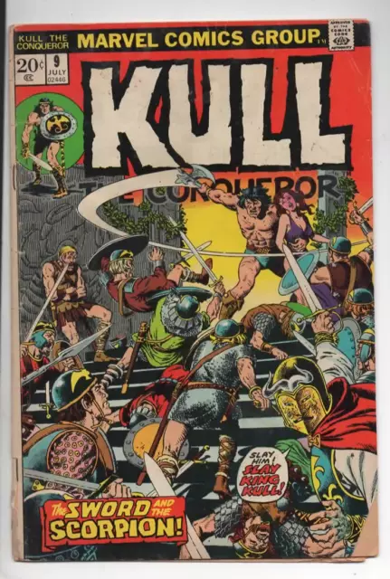 KULL THE CONQUEROR #9 Good  Marvel 1973  "