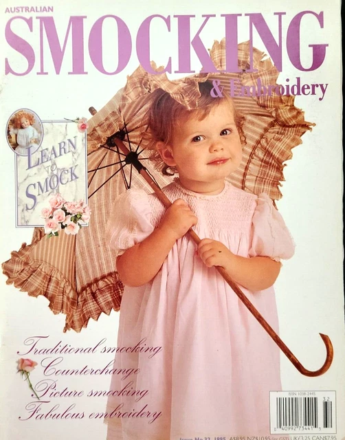 1995 Australian Smocking and & Embroidery Magazine Heirloom Sewing Patterns #32 1995 Australian Smocking and & Embroidery Magazine Heirloom Sewing Patterns #32