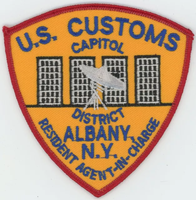Resident Agent in Charge Albany New York Capitol District Customs Service Patch