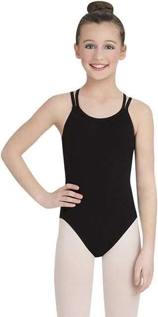 Capezio Girls' Classics Double Strap Camisole Leotard, Purple, Toddler