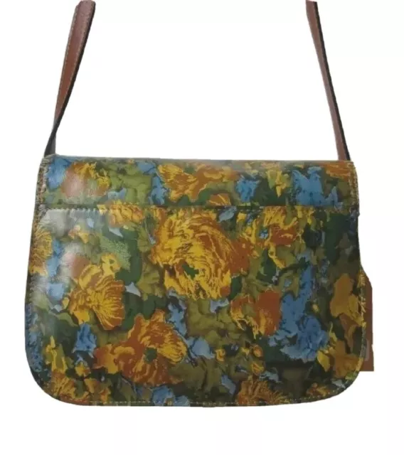 Patricia Nash Beaumont Leather Flap Crossbody Bag-Wildflower-NWT-Orig. $199. 3