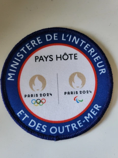 RARE- ÉCUSSON PARIS 2024 Jeux Olympiques GENDARMERIE NATIONALE