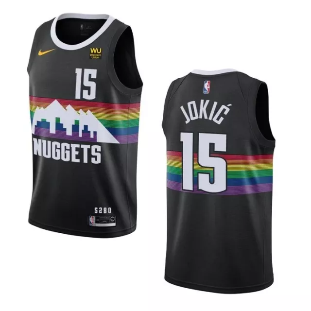NBA Denver Nuggets Trikot Nikola Jokic 15 Nike 2017-18 marineblau