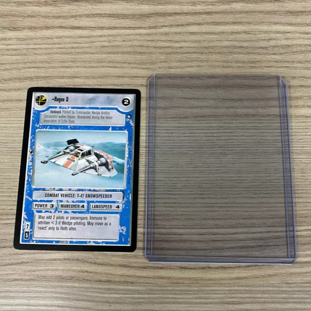 Star Wars Rogue 3 Snow Speeder Hoth Decipher Collectable Trading Card Game Ccg