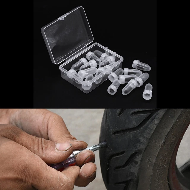 Kit Meche Pneu Voiture 24 Patches Réparation Pneu Tubeless 48x6mm - Voiture, Moto, Vélo électrique Réparation Pneu Voiture Moto