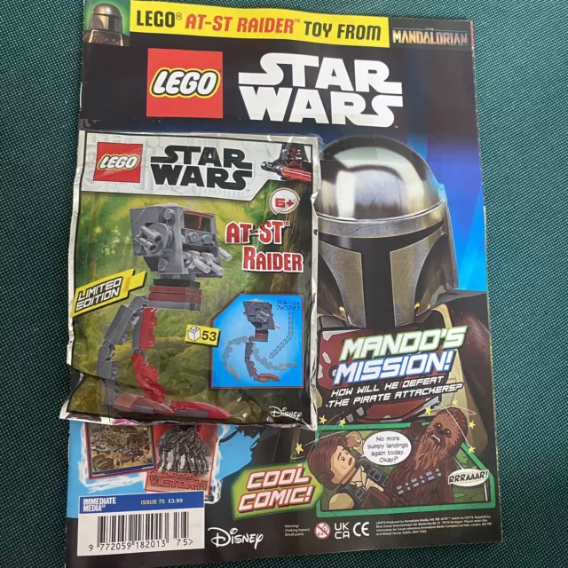 Lego Star Wars Magazine #75 With AT-ST Raider Sealed Toy (2021) UK