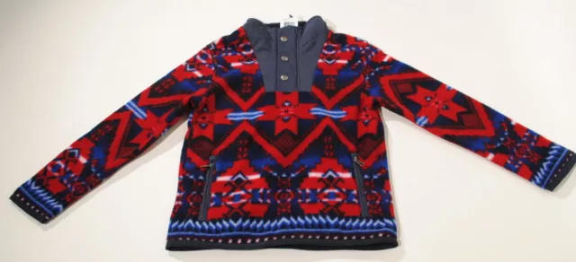 Polo Ralph Lauren Beacon 2 Aztec Indian 1/4 Zip Fleece Sweater Sz. 7 $135 C1F