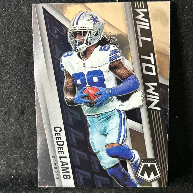 Ceedee Lamb Will to Win #WW-18 2022 Panini Mosaic NFL Football Card Cowboys